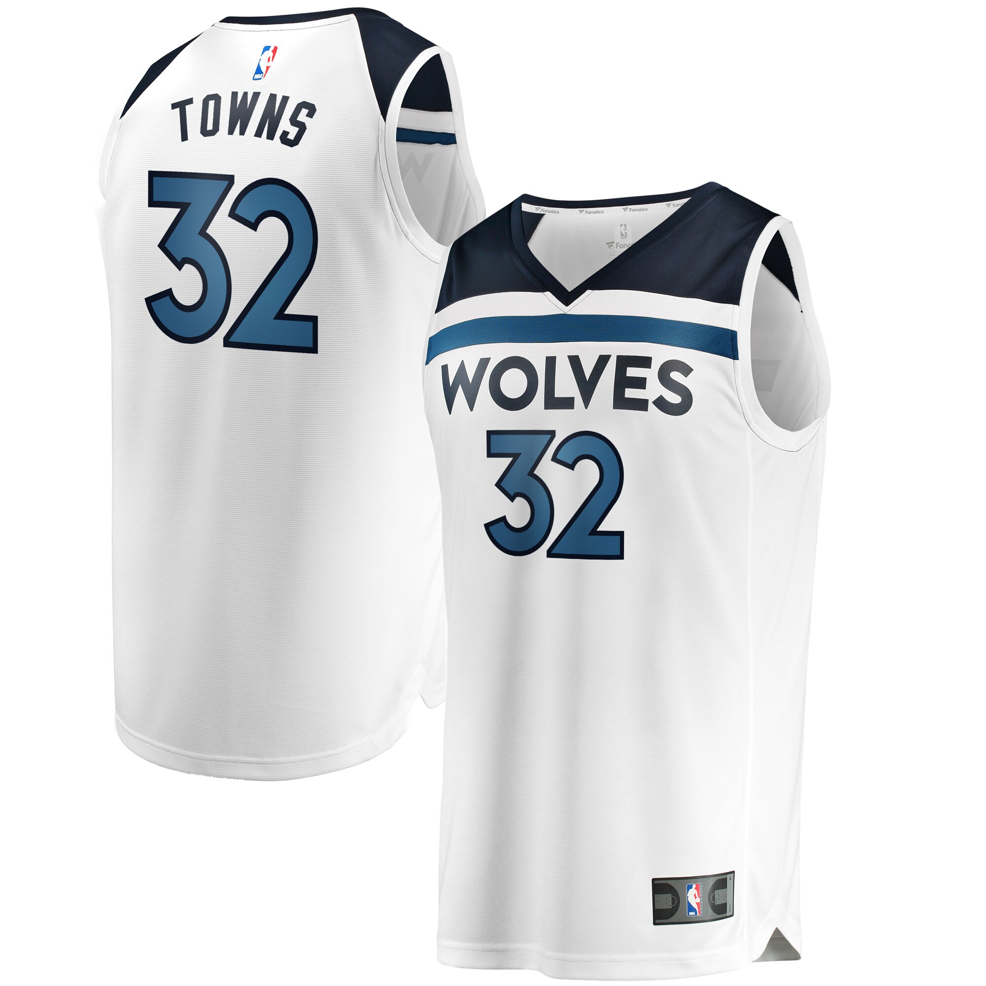 Karl-Anthony Towns White Jersey - Ultimate 2024 Fanatics NBA Replica