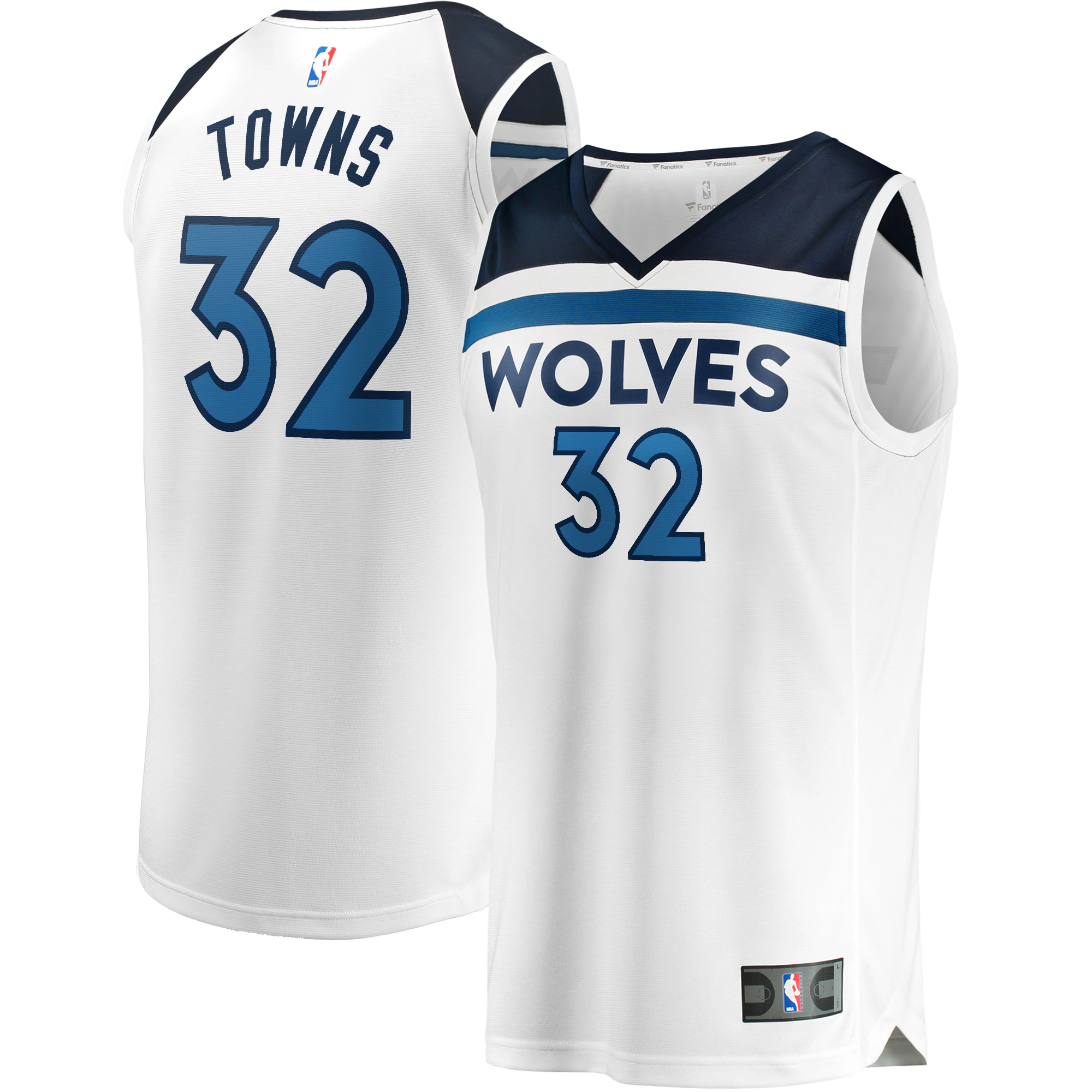 Fanatics KAT Youth White Jersey: Premium 2024 Timberwolves Fan Gear