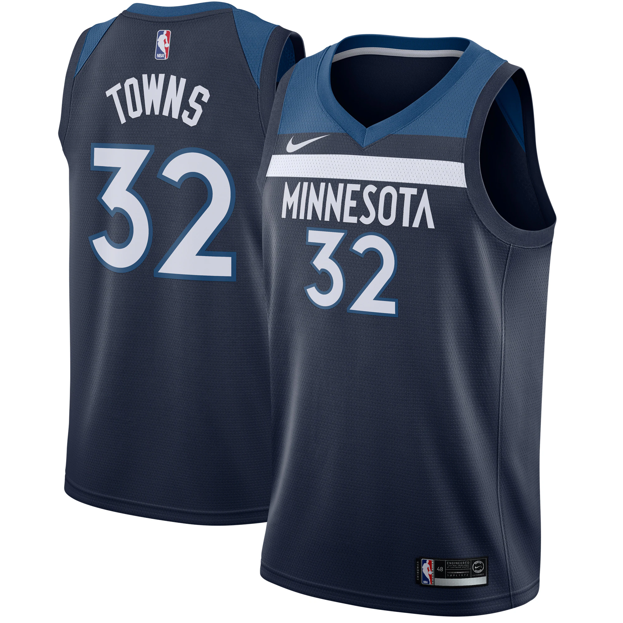 Nike Towns 32 Navy Jersey | Outstanding NBA Icon Edition Fan Gear 2024