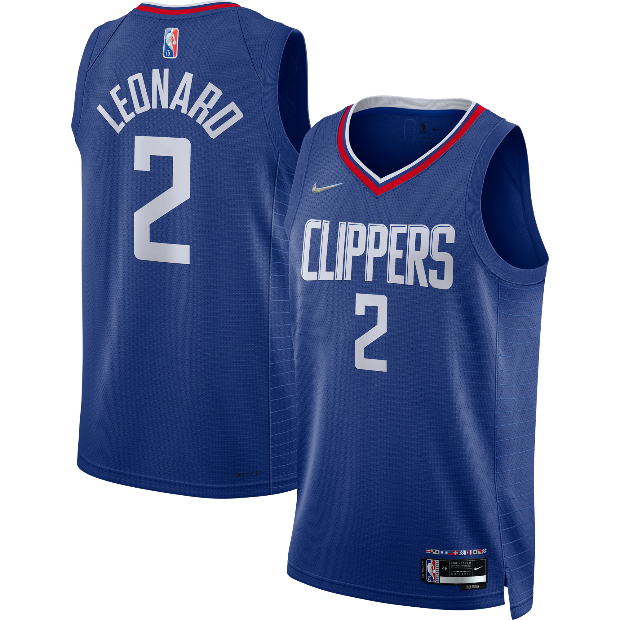 Nike Kawhi Leonard Clippers Jersey - Premium 2021/22 Icon Edition