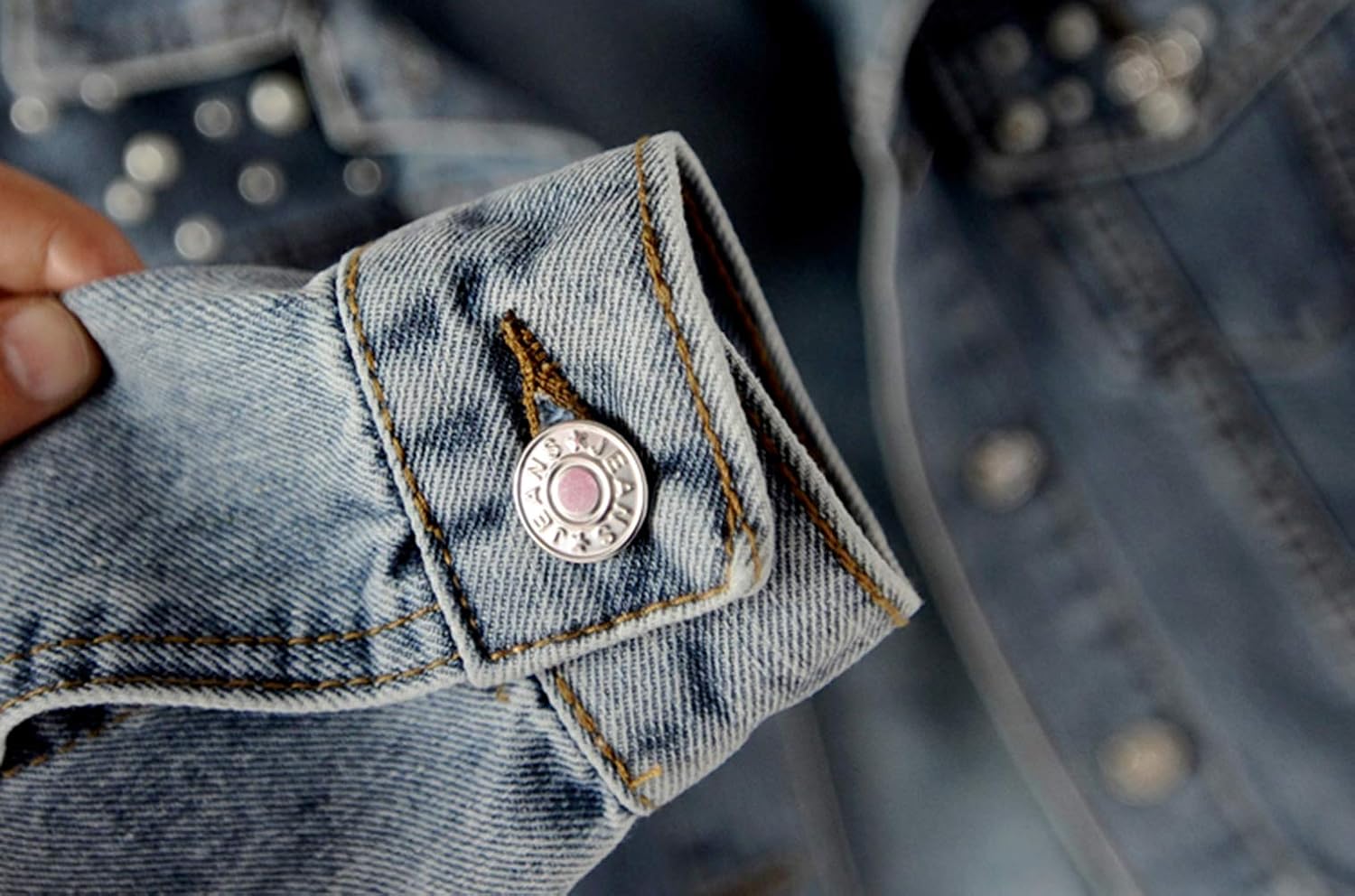 Kedera Women Oversized Denim Jacket Embroidered Pearls Beading Jeans Coat