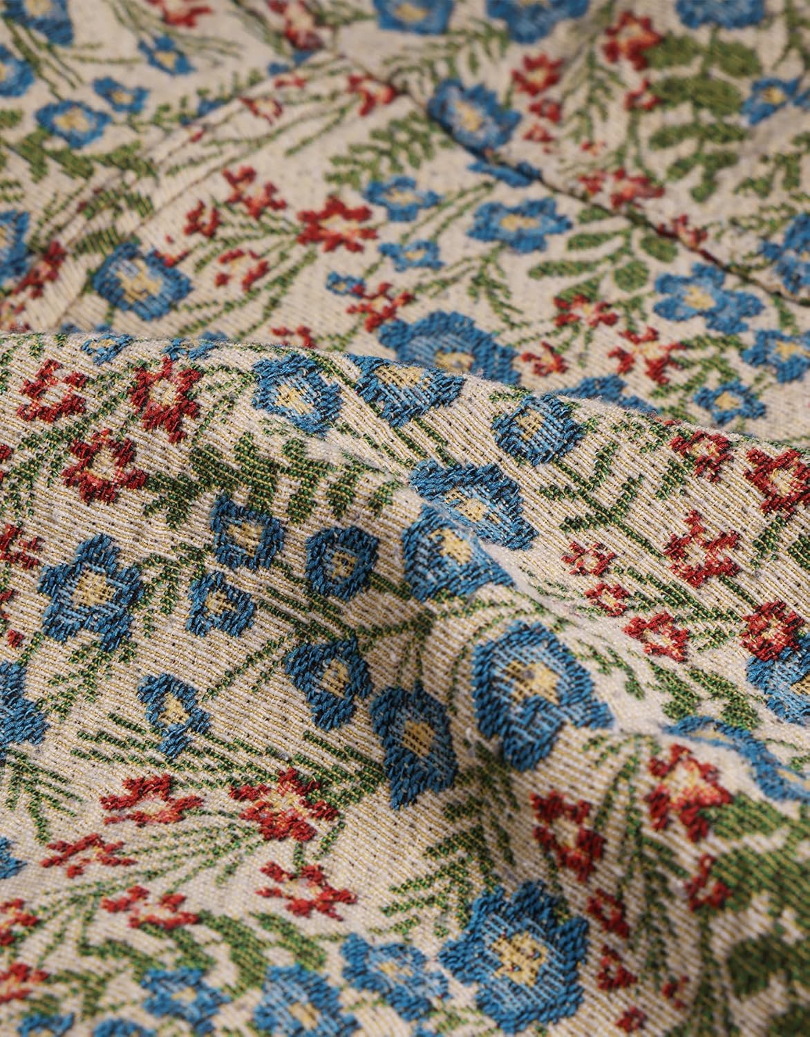 Kedera Women’s Jacquard Denim Jacket Long Sleeve Peter Pan Collar Floral Crop Jean Jackets Button Down Denim Shacket