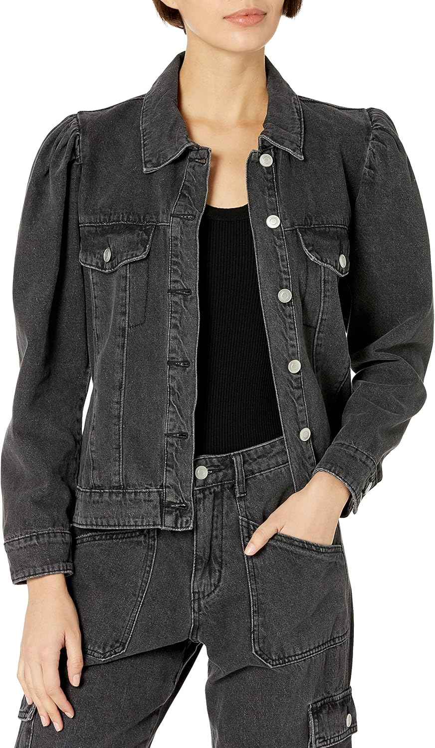 KENDALL + KYLIE Women’s Puff Sleeve Denim Jacket – Amazon Exclusive