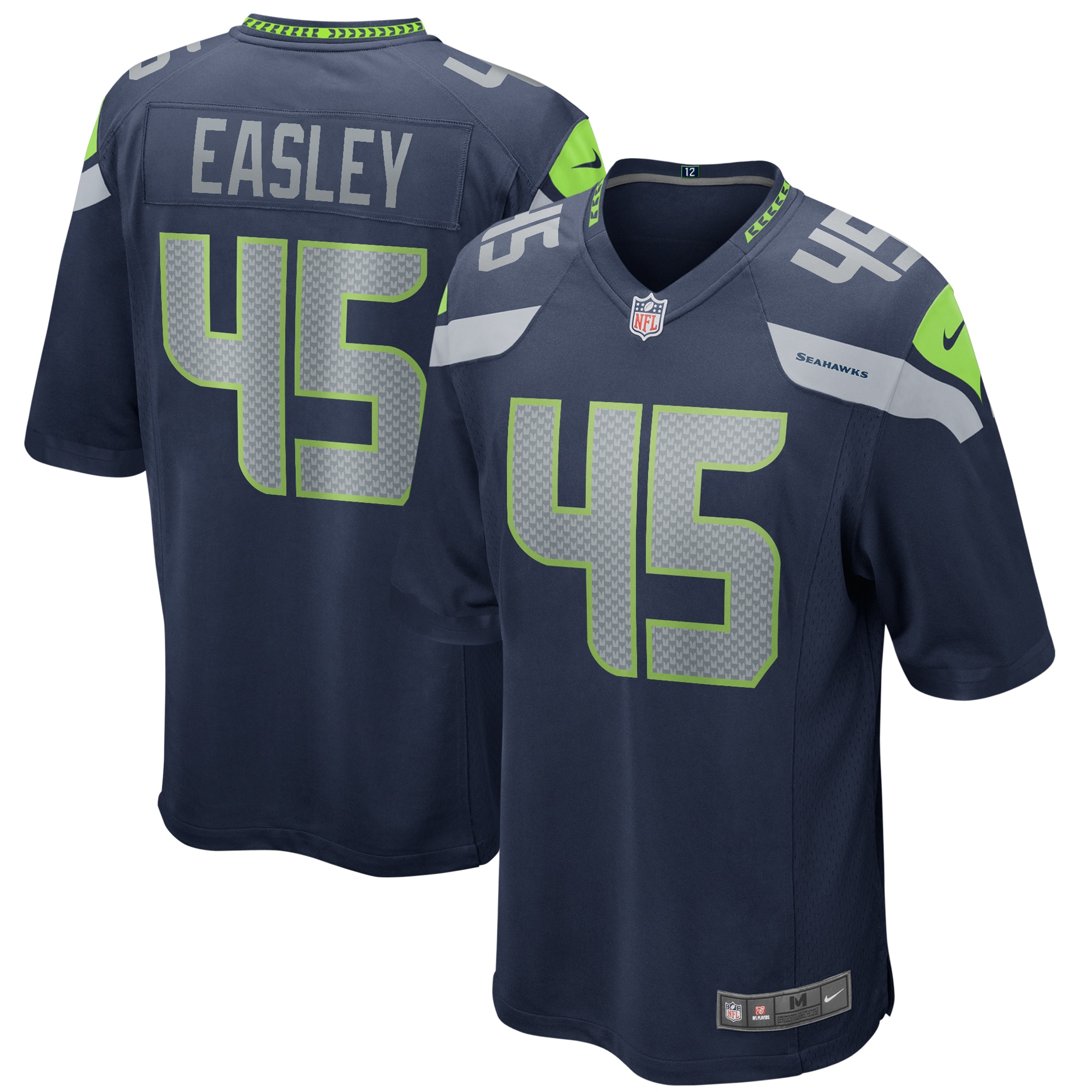 Kenny Easley Seattle Seahawks Nike Throwback Retired Player Game Jersey - Royal