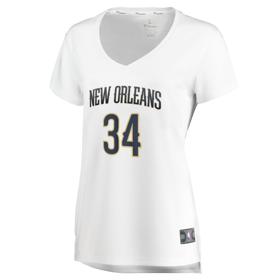 Kenrich Williams White Pelicans Jersey - Amazing Fanatics Women's Replica 2024