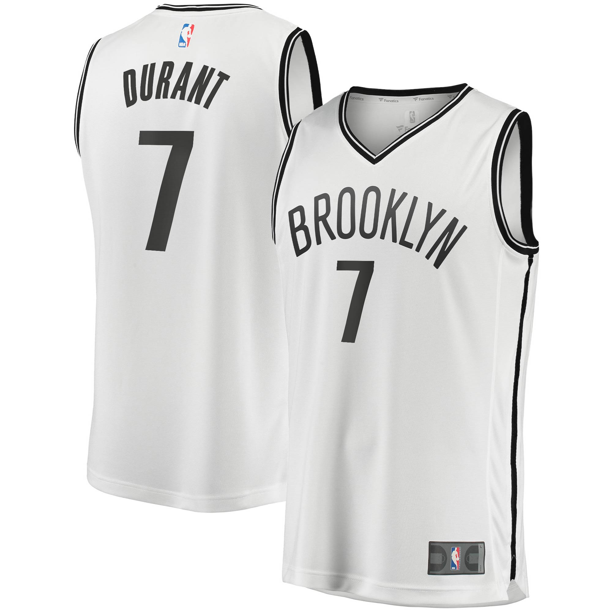 Kevin Durant Youth Jersey White - Premium Fanatics 2024 Nets Gear
