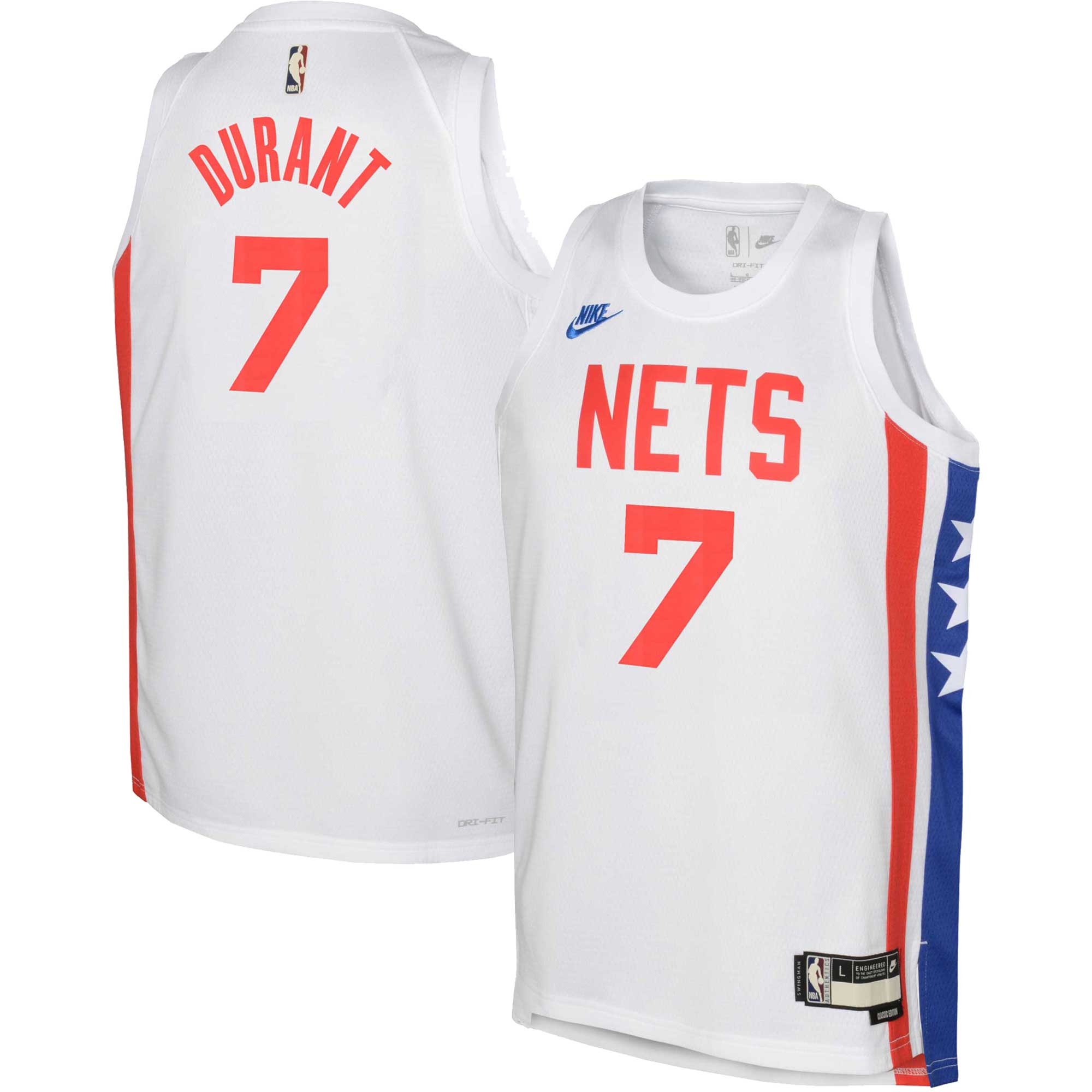 Nike Kevin Durant Nets Jersey: Premium Youth #7 Swingman Edition