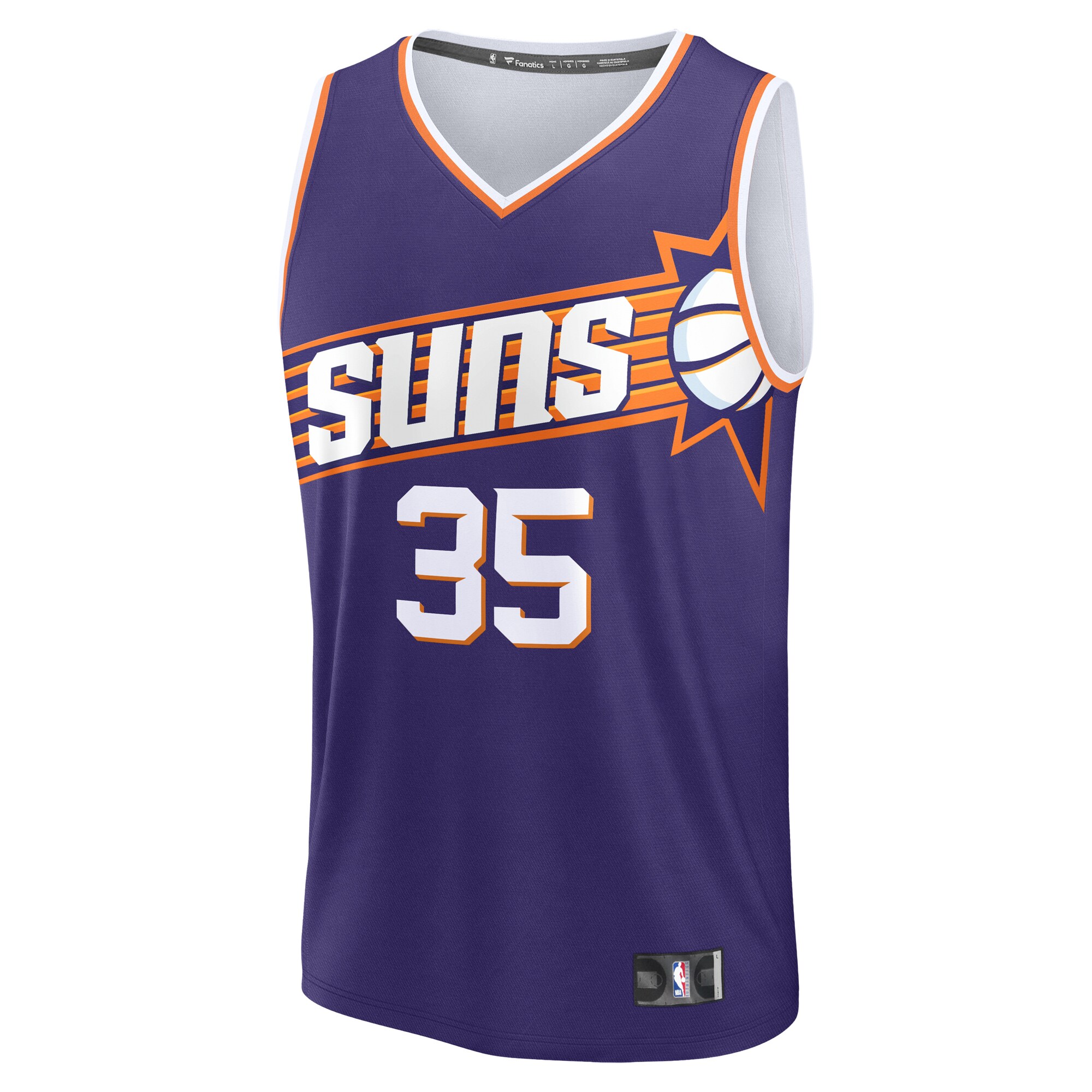 Kevin Durant Phoenix Suns Fanatics Youth Fast Break Replica Player Jersey - Icon Edition - Purple