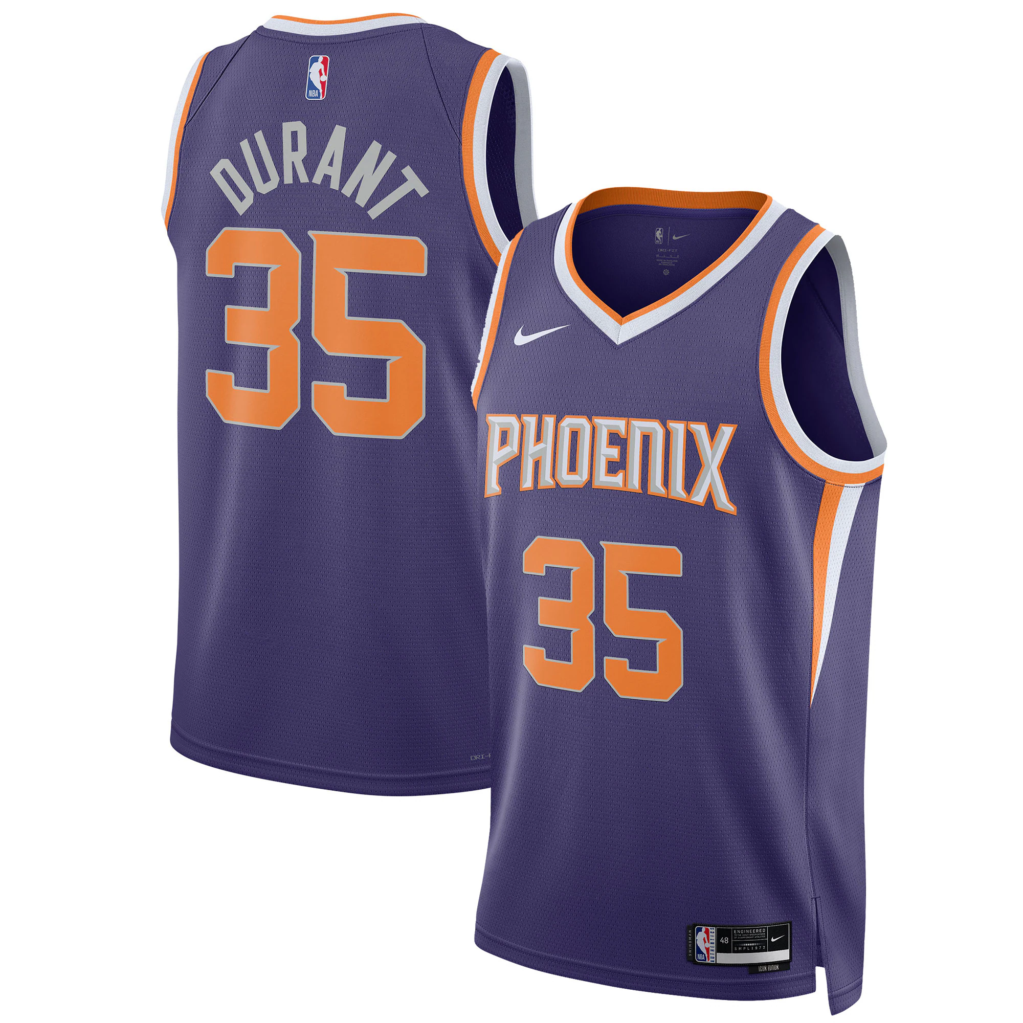 Kevin Durant Phoenix Suns Nike Swingman Jersey #35 - Premium Icon Edition