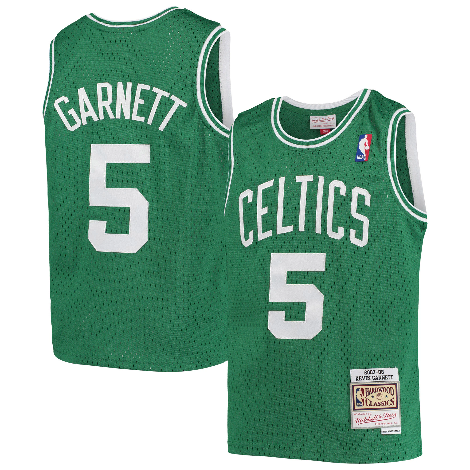 Amazing Mitchell Ness Garnett Youth Jersey #5 - Celtics 2007-08 Swingman