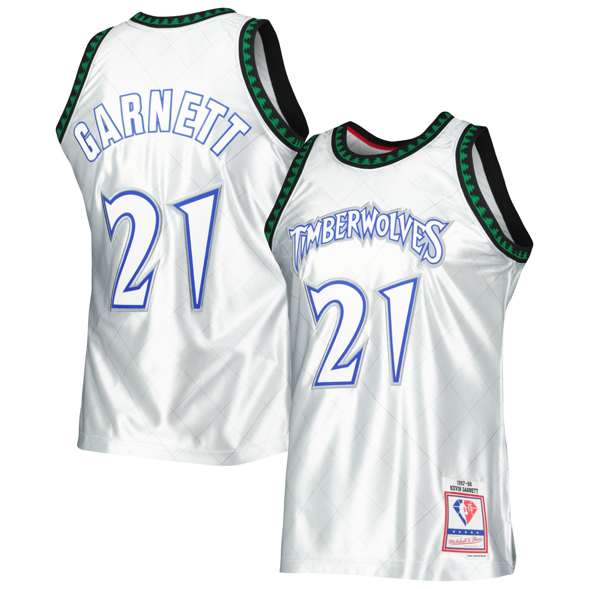 Mitchell & Ness Kevin Garnett 1997 Timberwolves Jersey - Ultimate 75th Anniv.