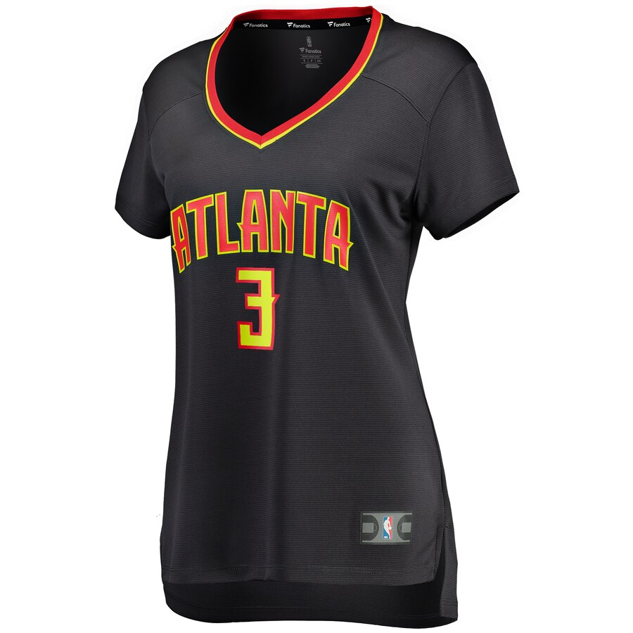 Fanatics Kevin Huerter Women's Jersey Black - Amazing #3 Hawks Fan Gear