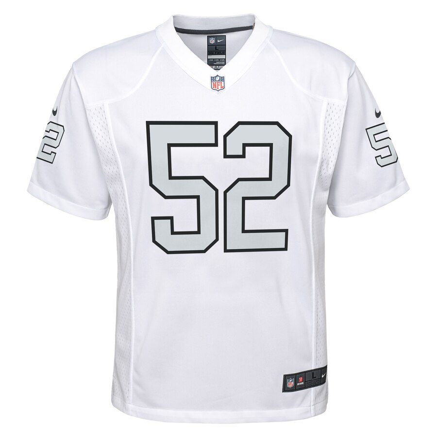 Khalil Mack Las Vegas Raiders Nike Youth Color Rush Game Jersey - White