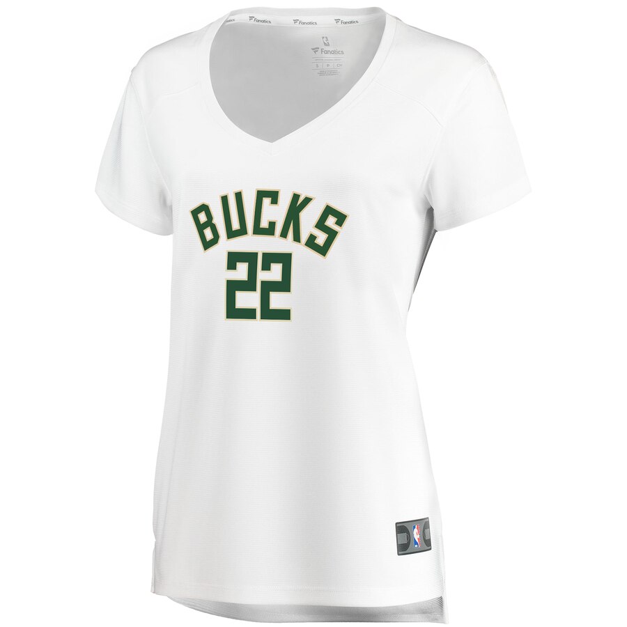 Khris Middleton Women's Jersey #22 - Ultimate Fanatics Bucks Replica