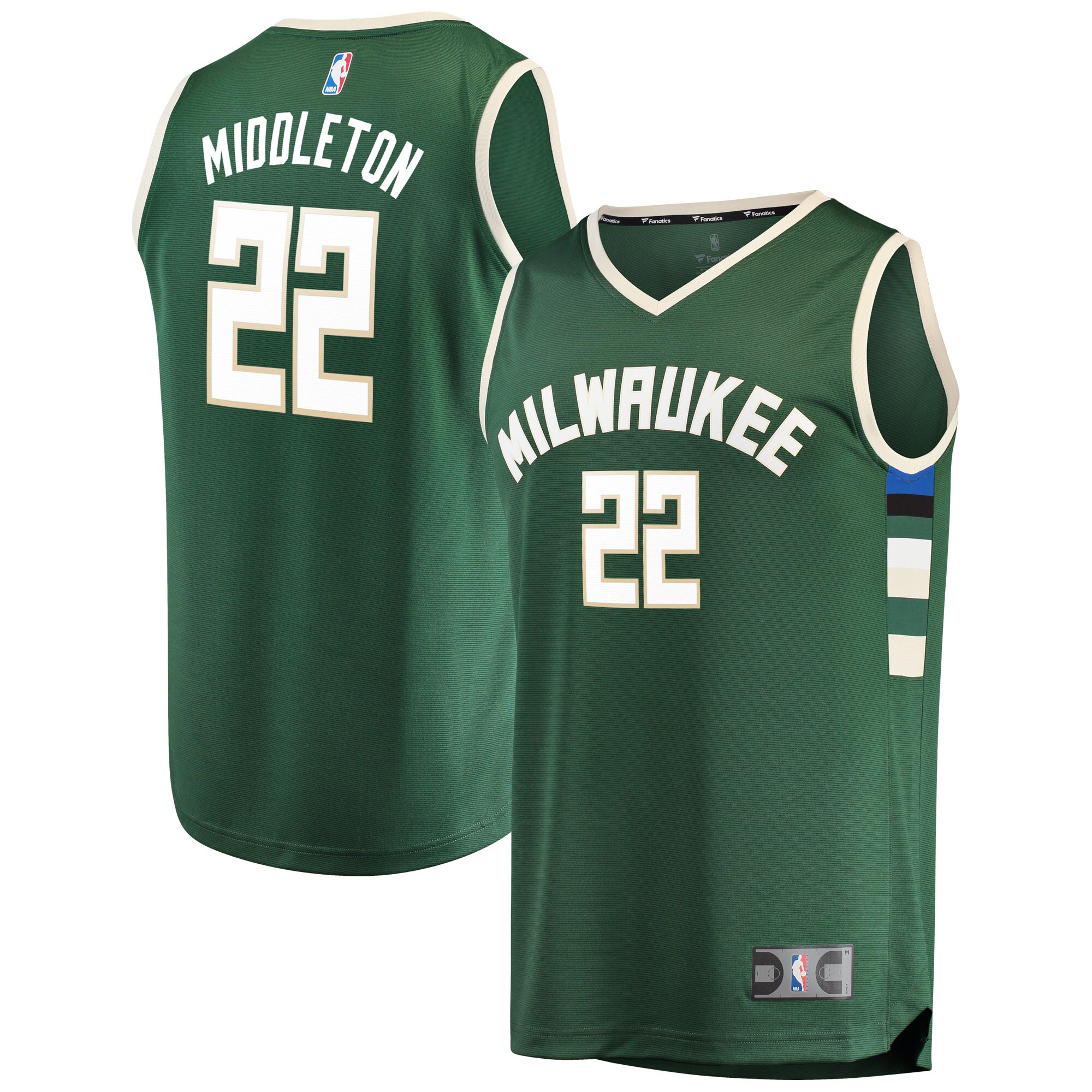 Premium Khris Middleton Youth Jersey - Milwaukee Bucks #22 Icon Edition