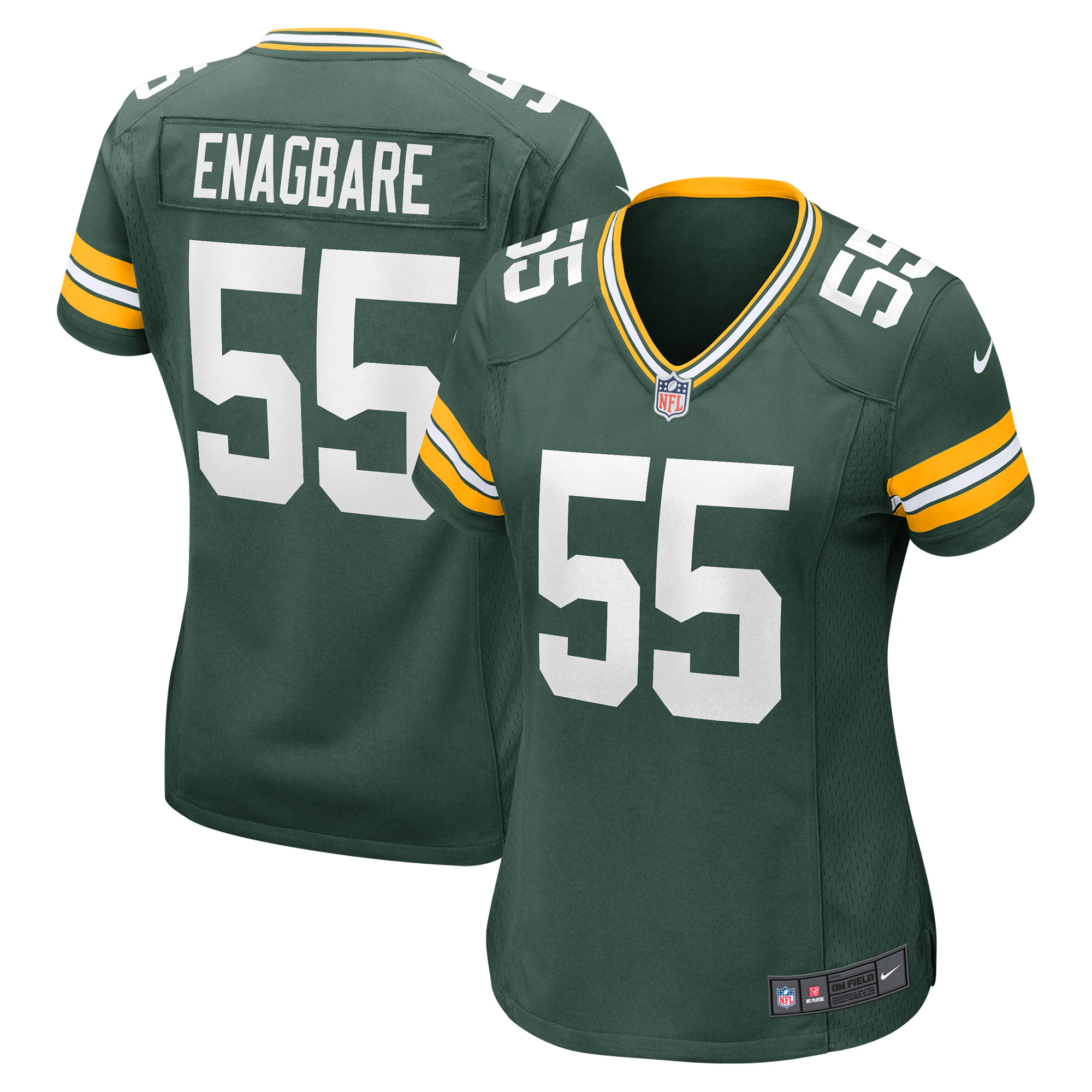 Kingsley Enagbare Green Bay Packers Nike Women's Player Game Jersey - Green