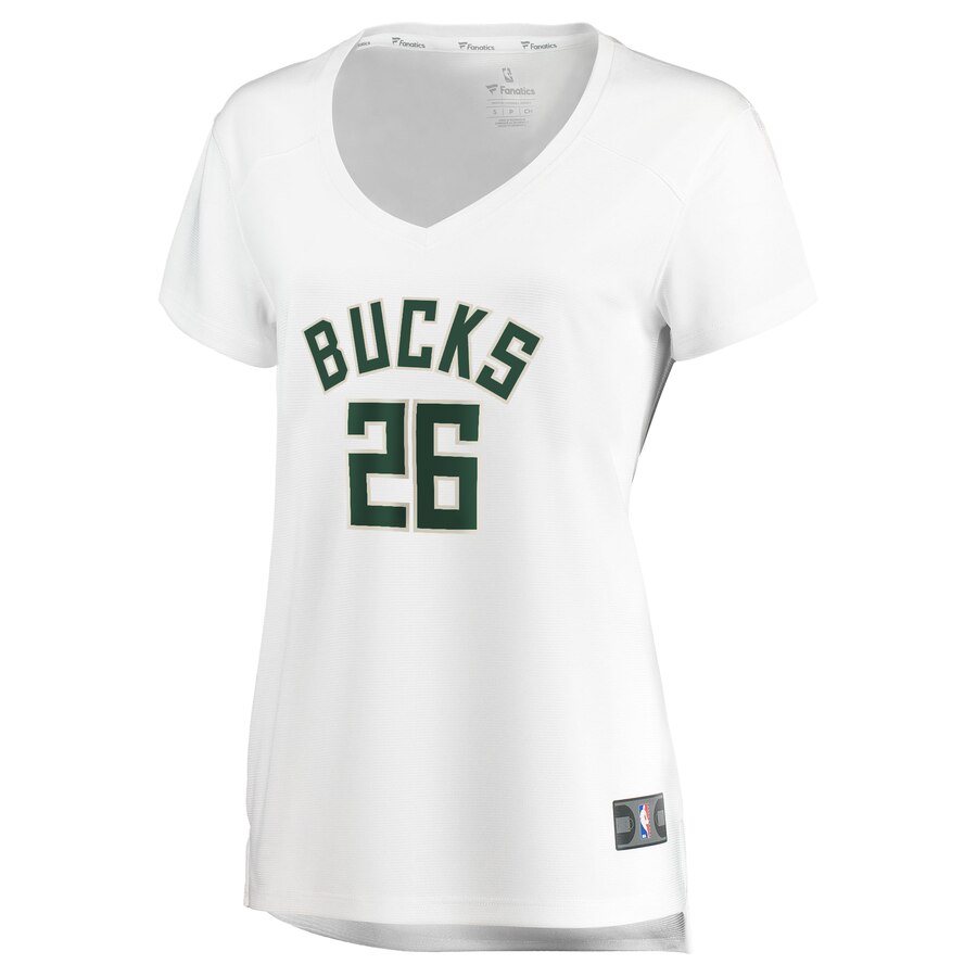 Korver Bucks Women's Jersey White - Amazing #26 Replica Fanatics