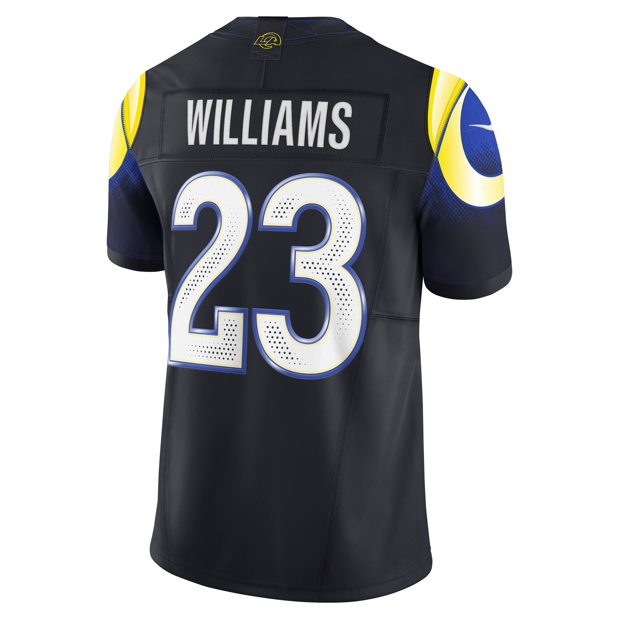 Kyren Williams Los Angeles Rams Nike 2025 Rivalries Collection Limited Jersey – Midnight Blue
