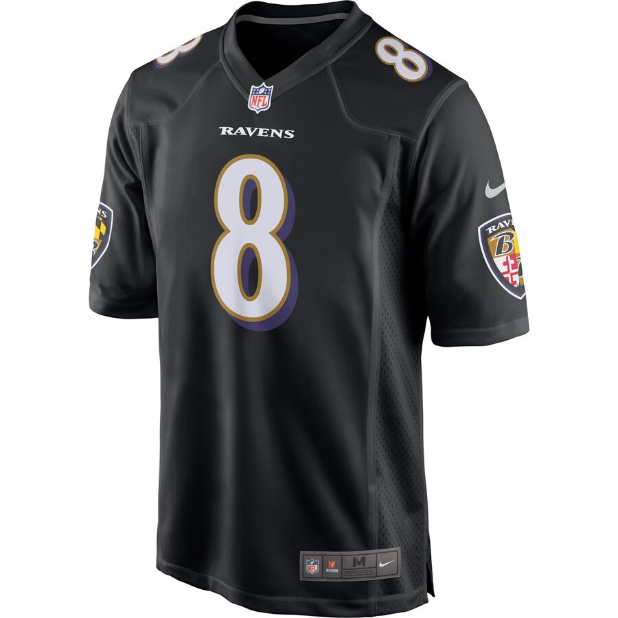 Lamar Jackson Baltimore Ravens Nike Game Event Jersey – Black