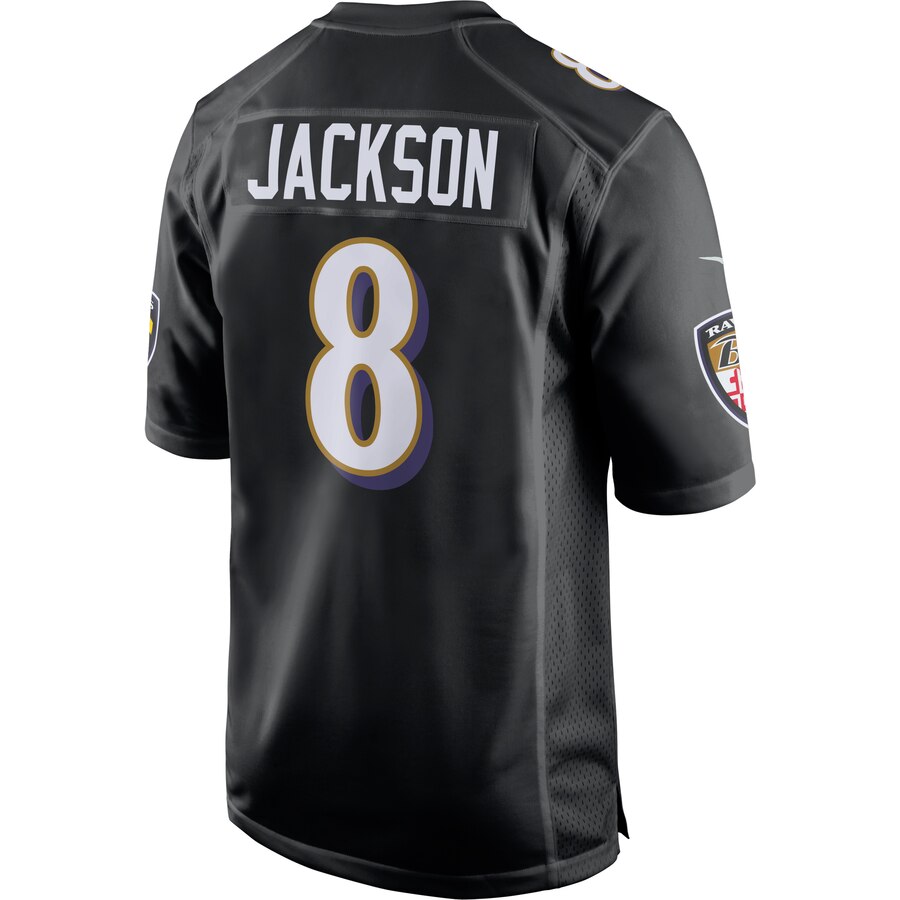 Lamar Jackson Baltimore Ravens Nike Game Event Jersey – Black