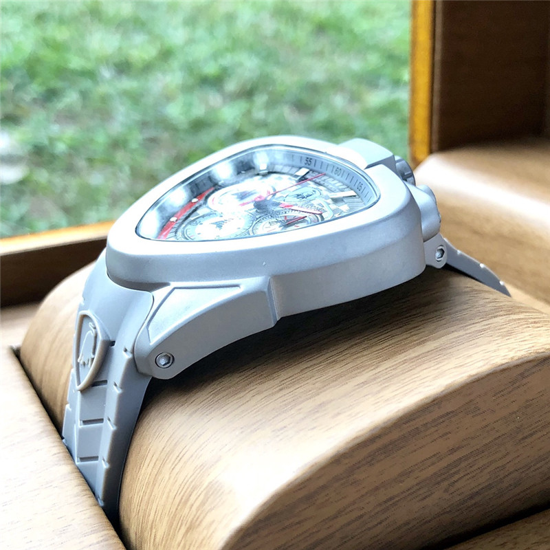 Lamborghini Grey Chronograph - Unique Shield Design Watch - Image 4