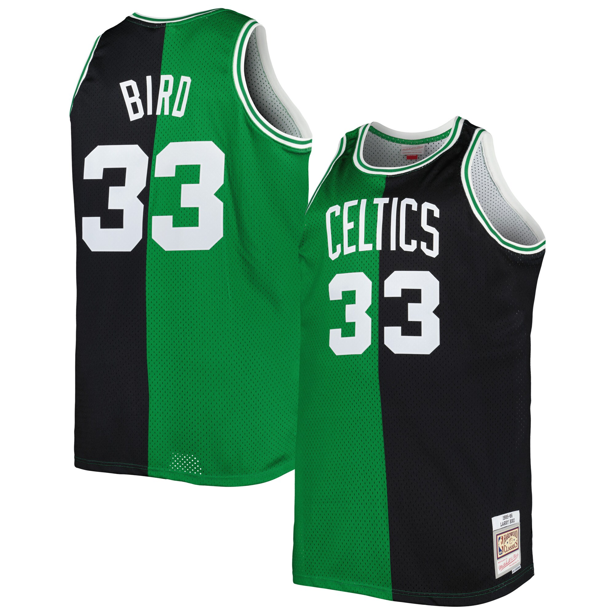 Ultimate Larry Bird Split Swingman Jersey Mitchell & Ness 1985/86 Celtics