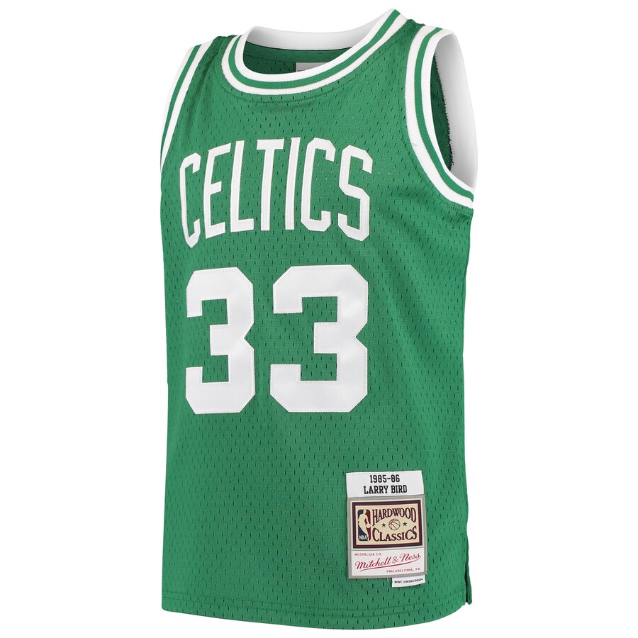 Larry Bird Boston Celtics Mitchell & Ness Youth Hardwood Classics Swingman Throwback Jersey – Kelly Green
