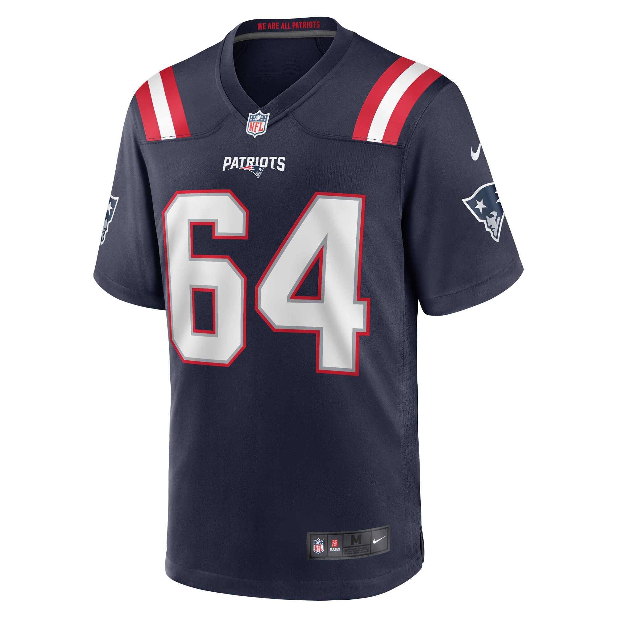 Layden Robinson New England Patriots Nike  Game Jersey -  Navy