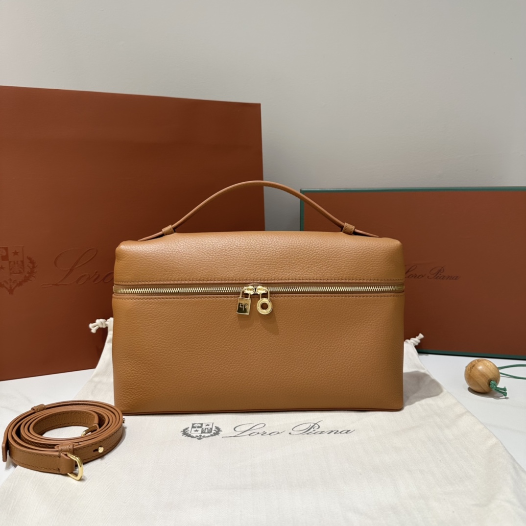 Leather bag Loro Piana Camel in Leather - 39208743