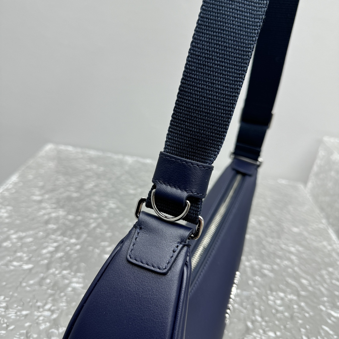 Leather crossbody bag Nike Air Humara X Jacquemus Blue in