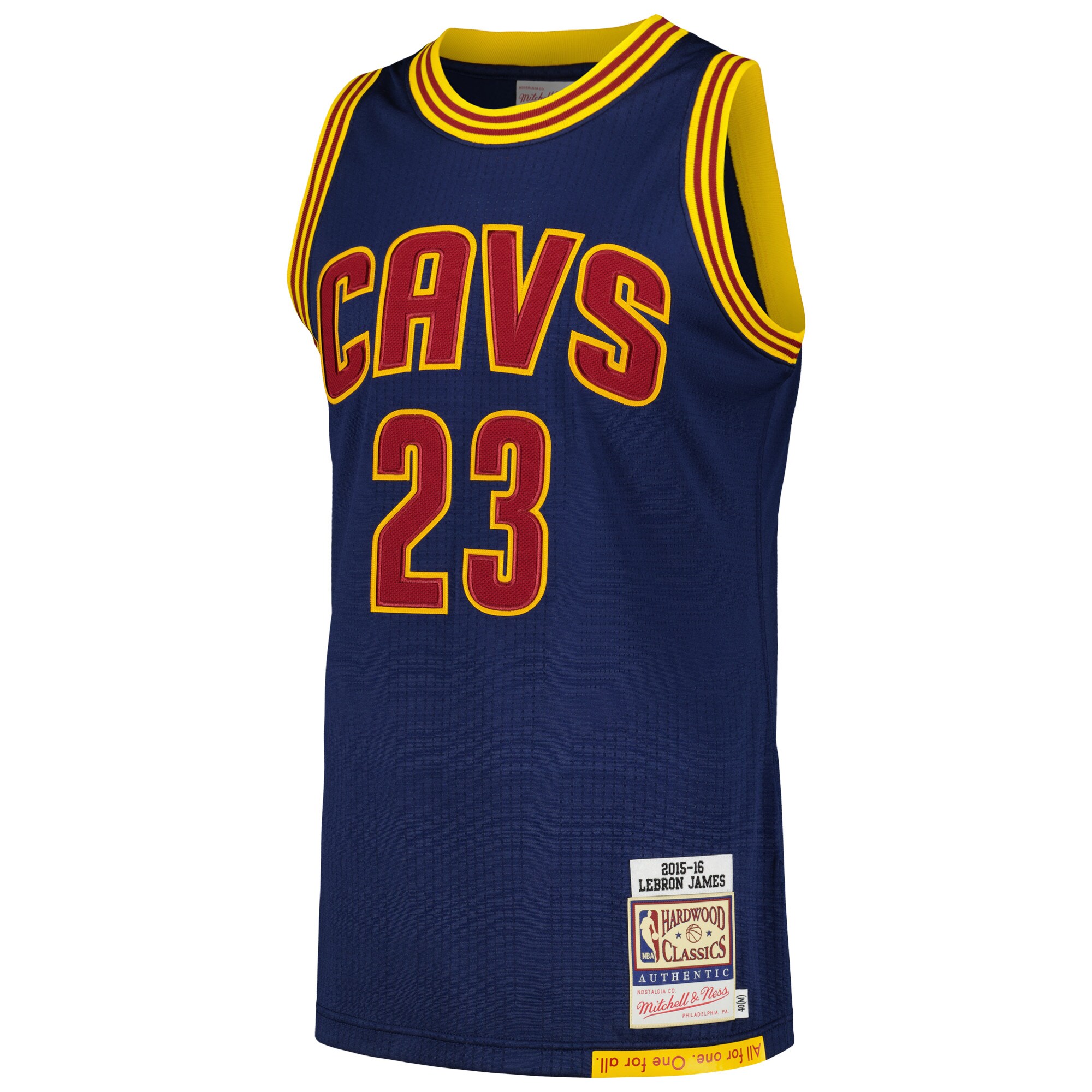 LeBron James Cleveland Cavaliers Mitchell & Ness 2015/16 Hardwood Classics Authentic Jersey - Navy