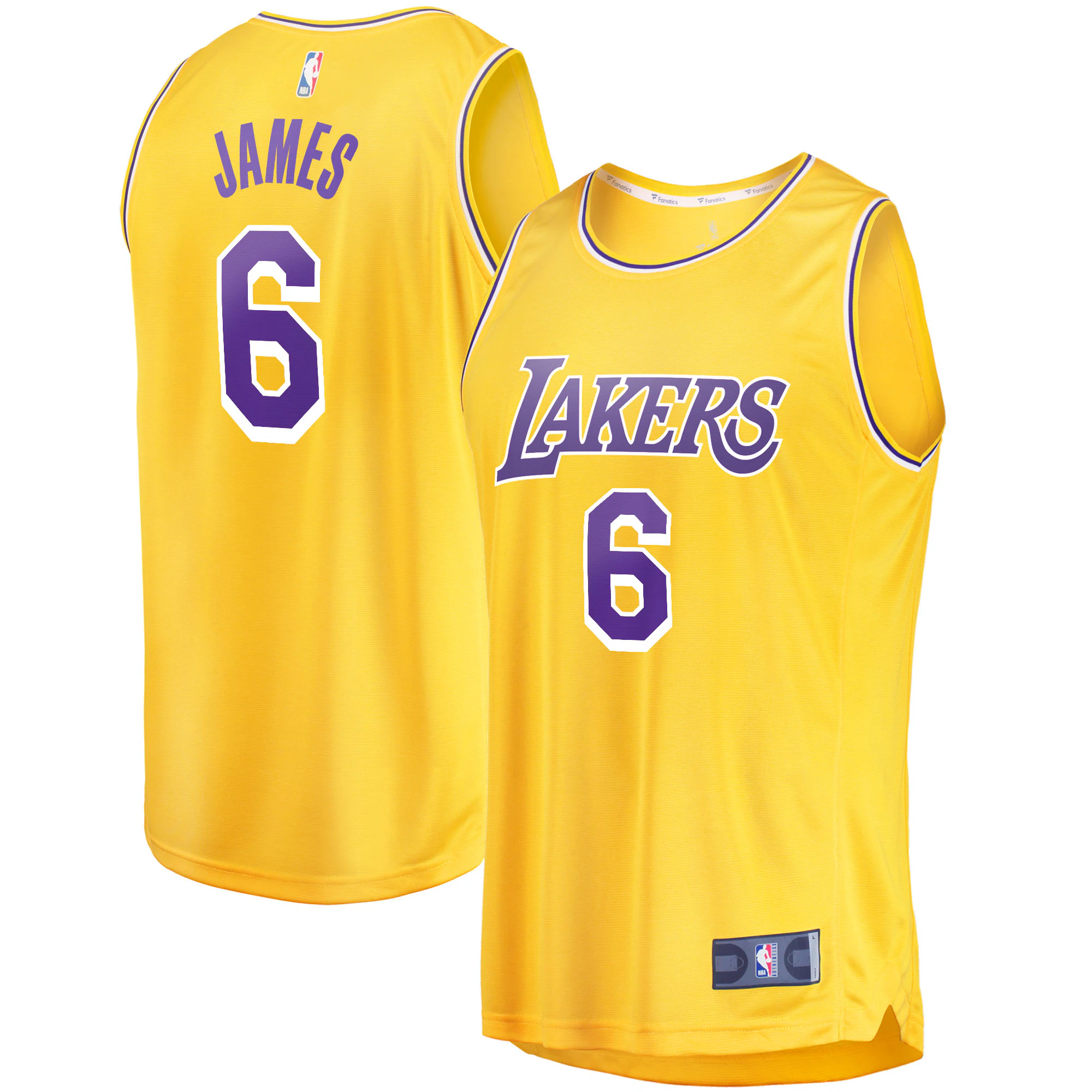 LeBron James Los Angeles Lakers Fanatics Branded 2021/22 Fast Break Replica Jersey – Icon Edition – Gold