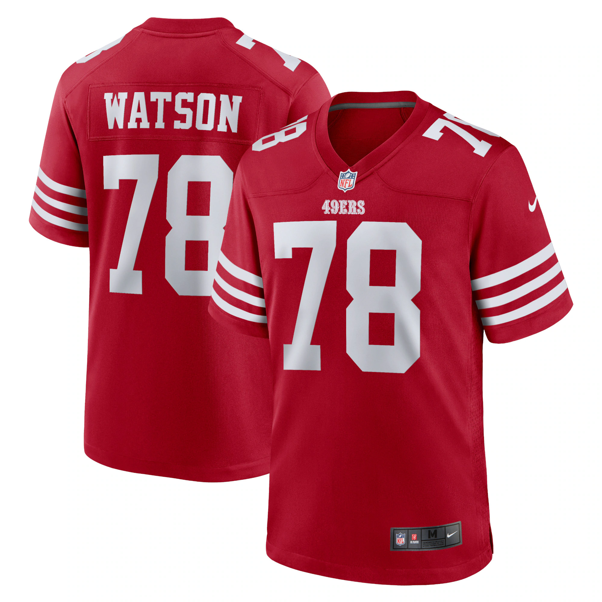Leroy Watson San Francisco  Nike Home Game Player Jersey - Scarlet