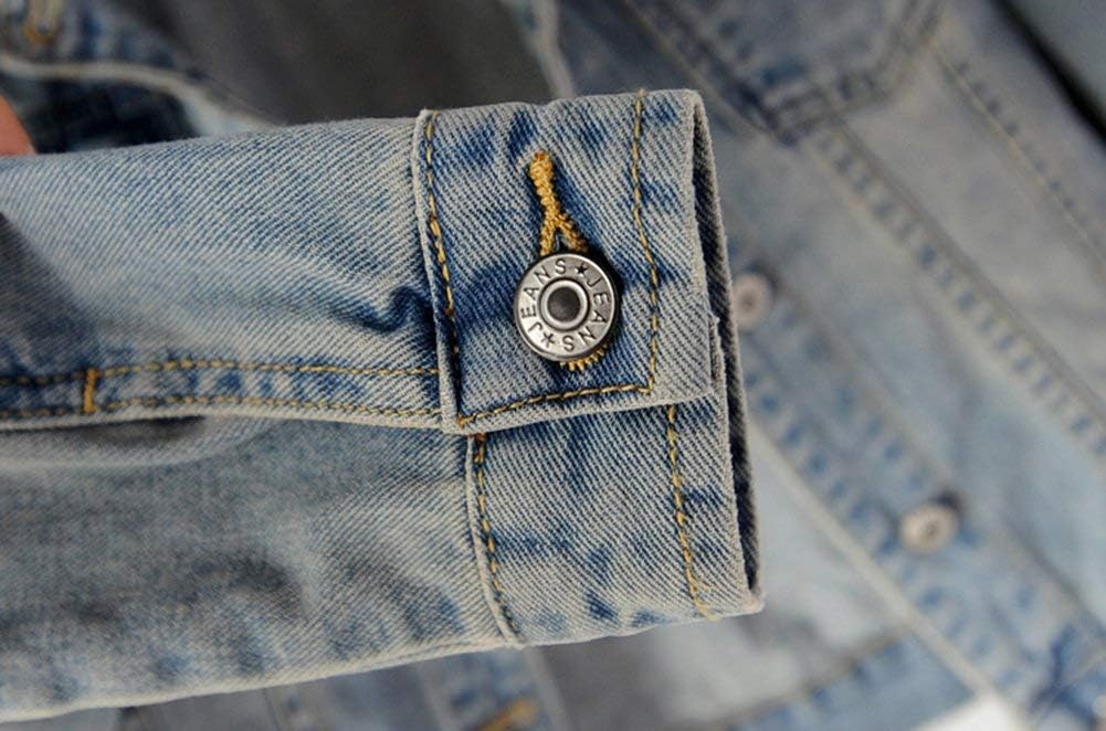 LifeShe Women’s Casual Detachable Hoodie Denim Jacket