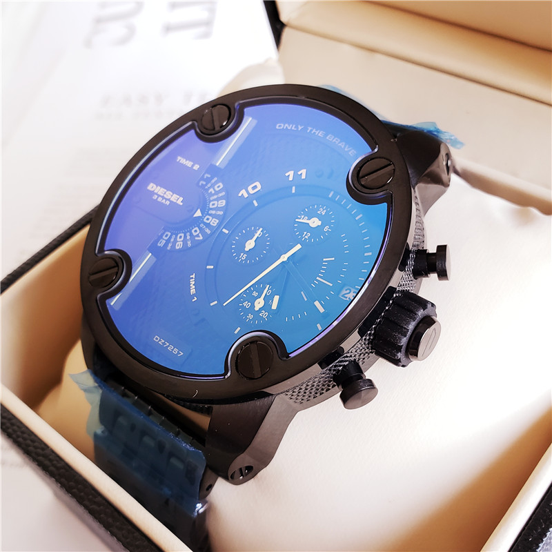 Diesel Blue Chronograph Watch - Diesel Only The Brave Blue Dial - Image 4