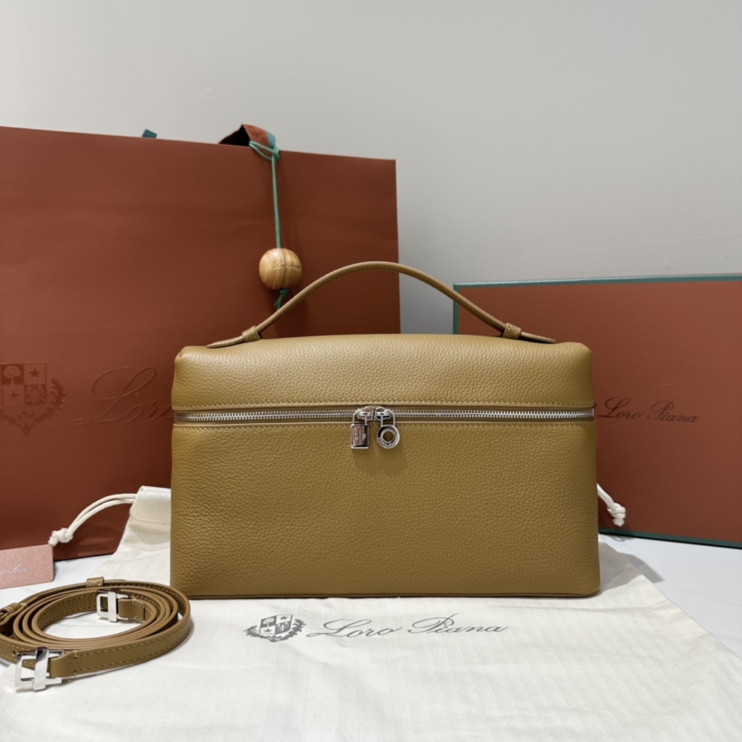 Loro Piana Clutch Bag Tas Pouch Loro Piana 19 brown