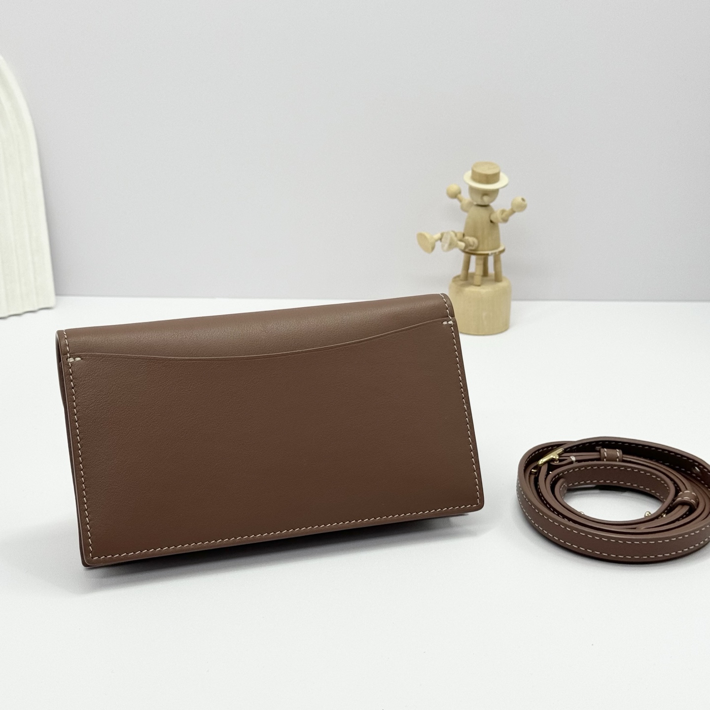 Loro Piana Extra Pochette Cotton, Linen Natural/Caramel Sugar/Sun Gold