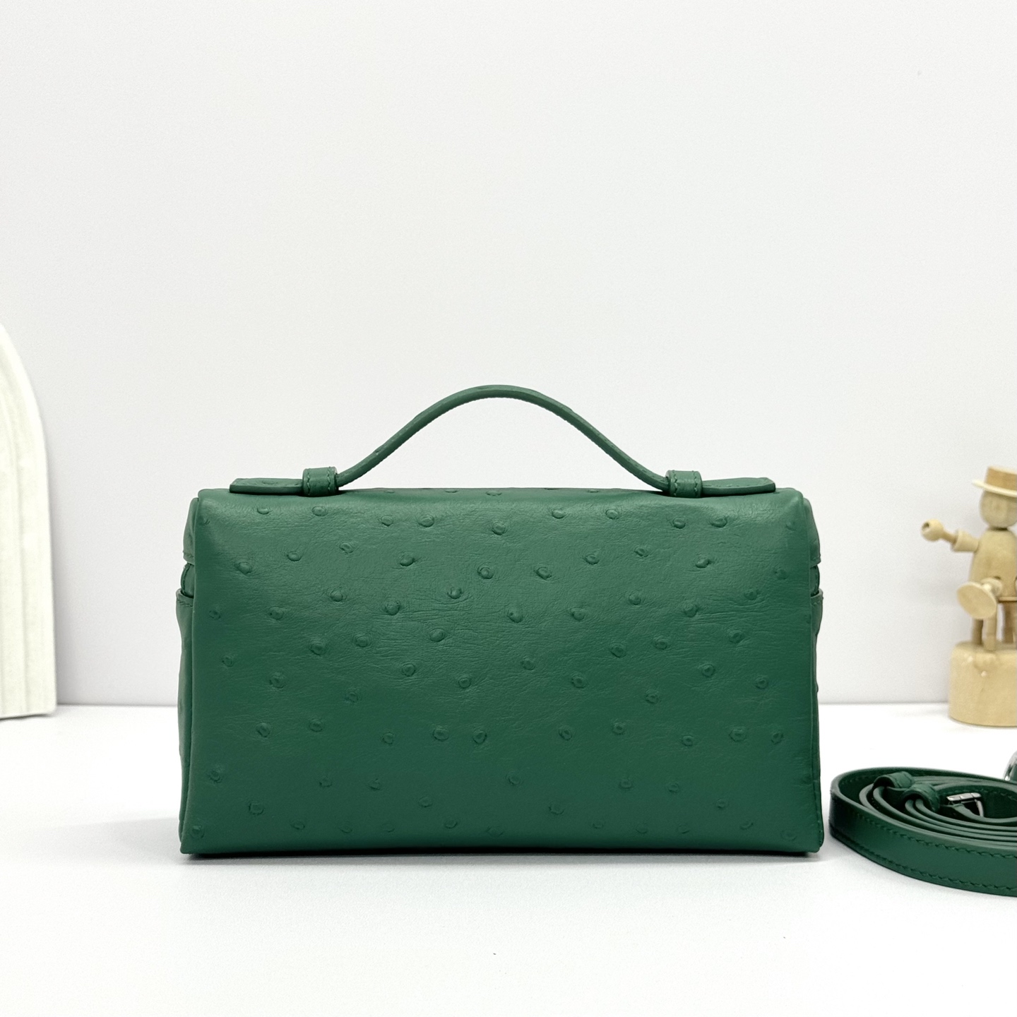 Loro Piana Extra Pocket L19 Pouch in Green |