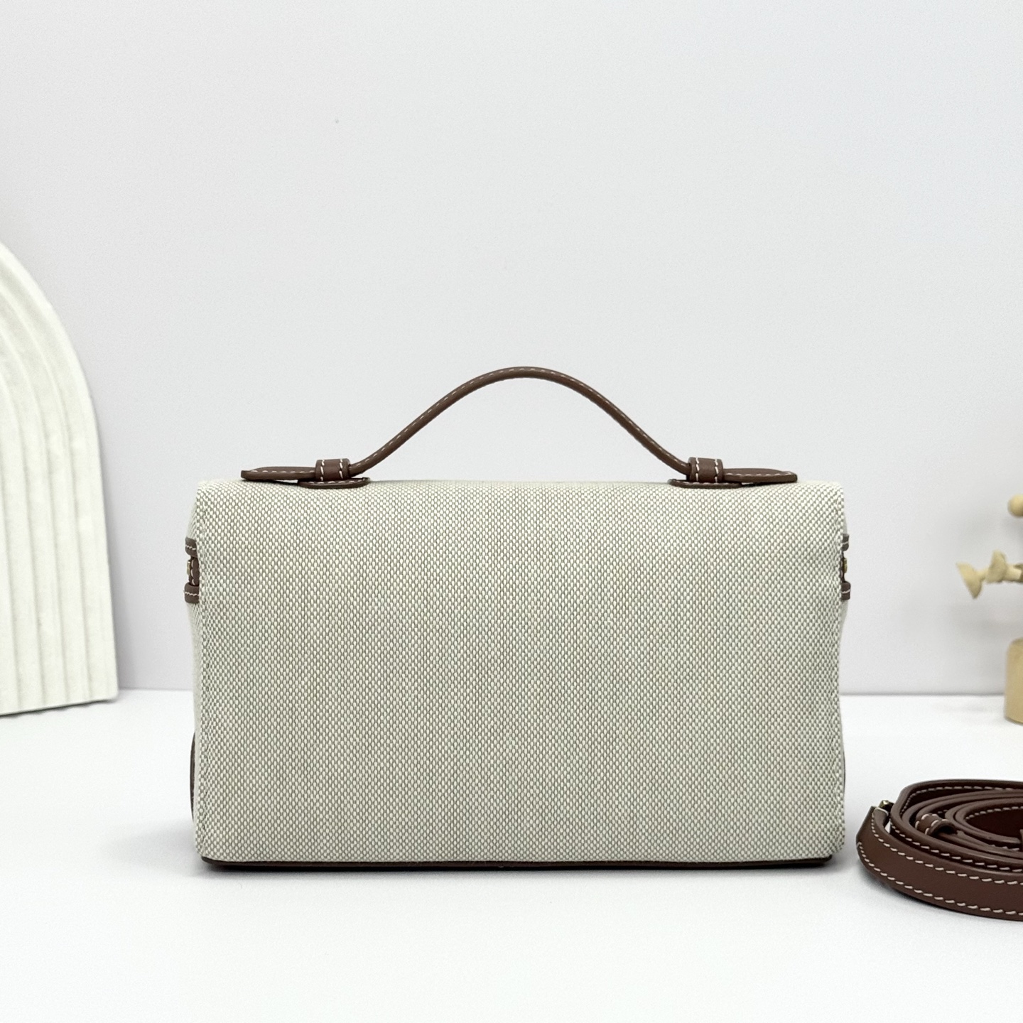 Loro Piana Extra Pocket L19 Pouch Natural and Sun Gold