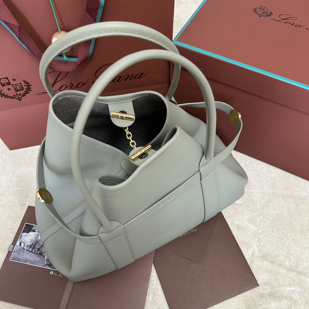 Loro Piana Ghiera Shoer Leather Crossbody Women's