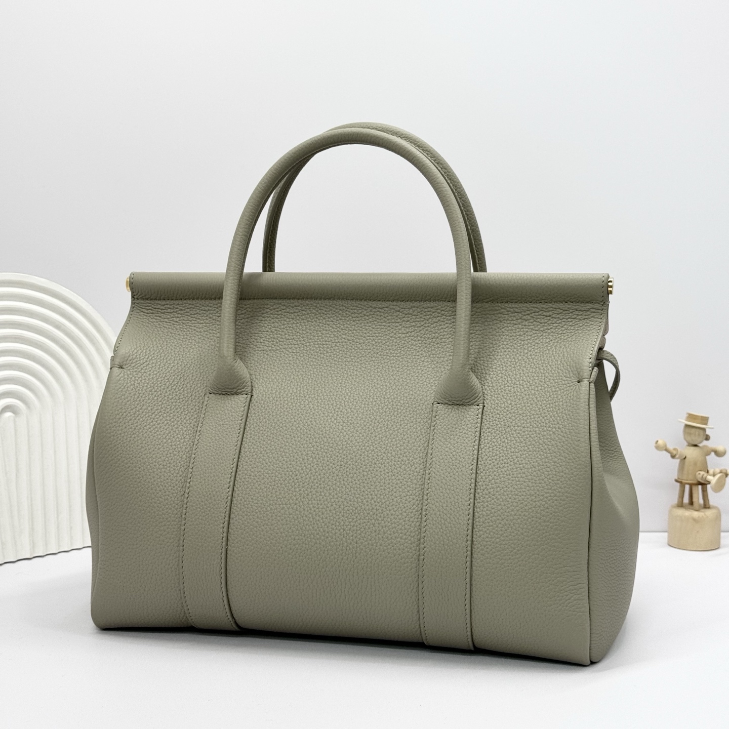Loro Piana Green Loom L25 Tote Bag in Leather for Women