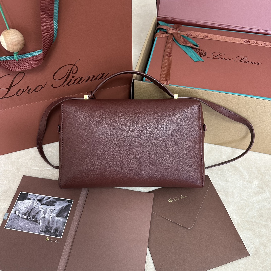 Loro Piana L27 Pochette Extra Pocket Calfskin Smoked