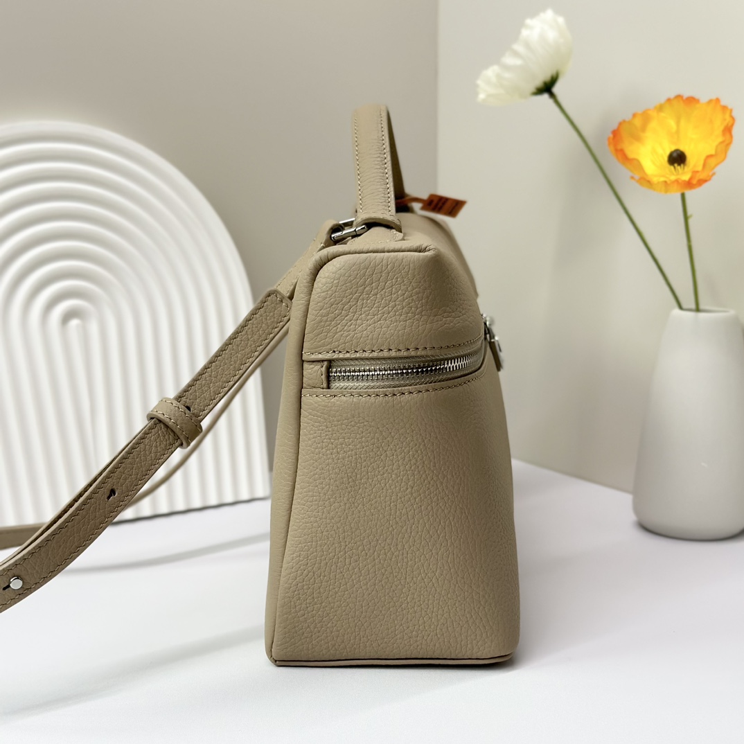 Loro Piana Leather crossbody bag Loro Piana Brown in Leather -