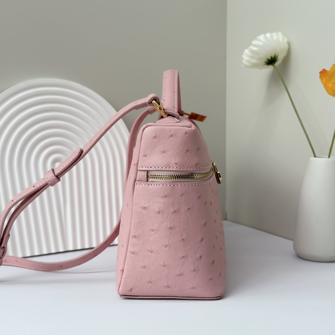 Loro Piana Ostrich handbag Loro Piana Pink in Ostrich - 34519347