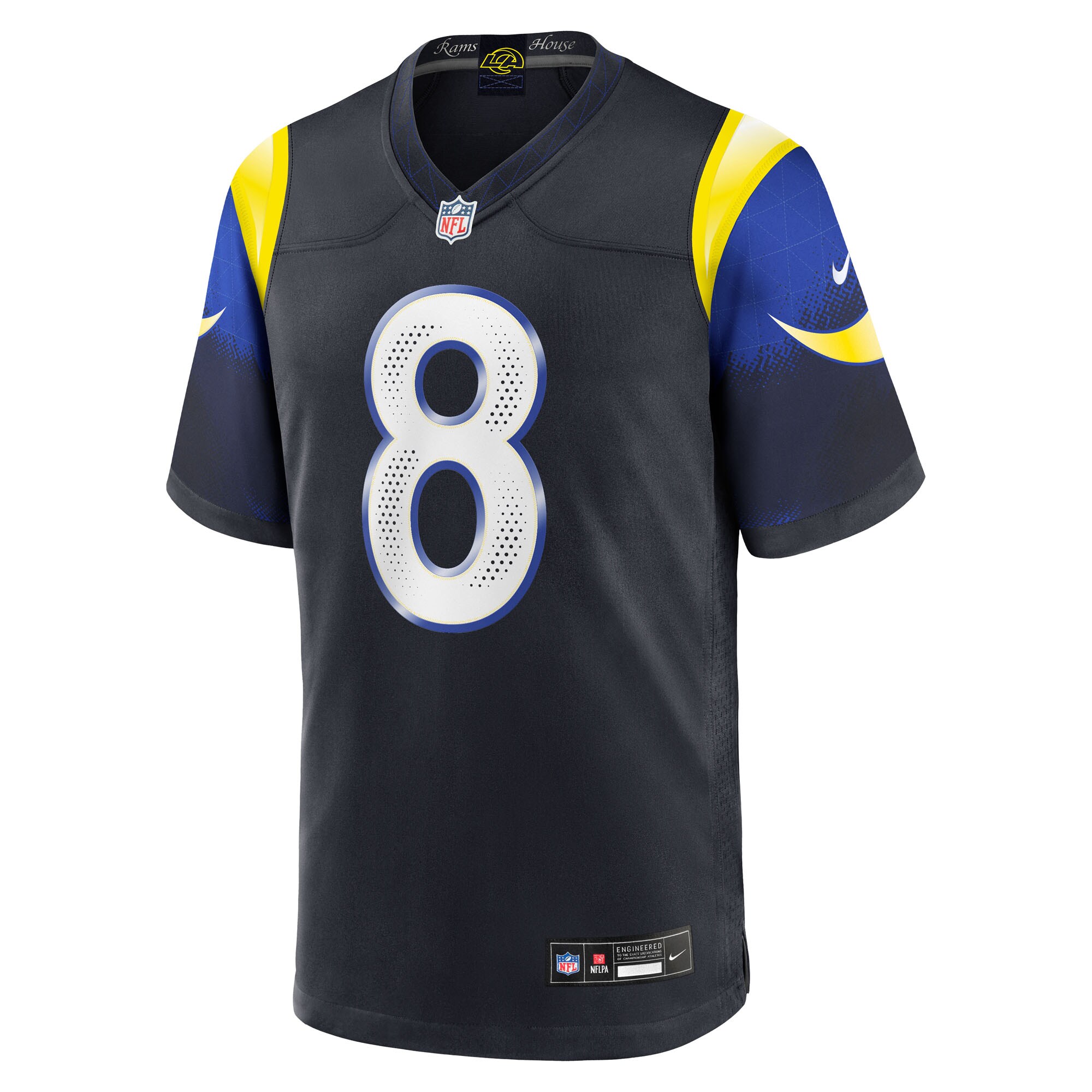 Los Angeles Rams Nike Game Rivalry Jersey – Pitch Blue – Jared Verse – Mens
