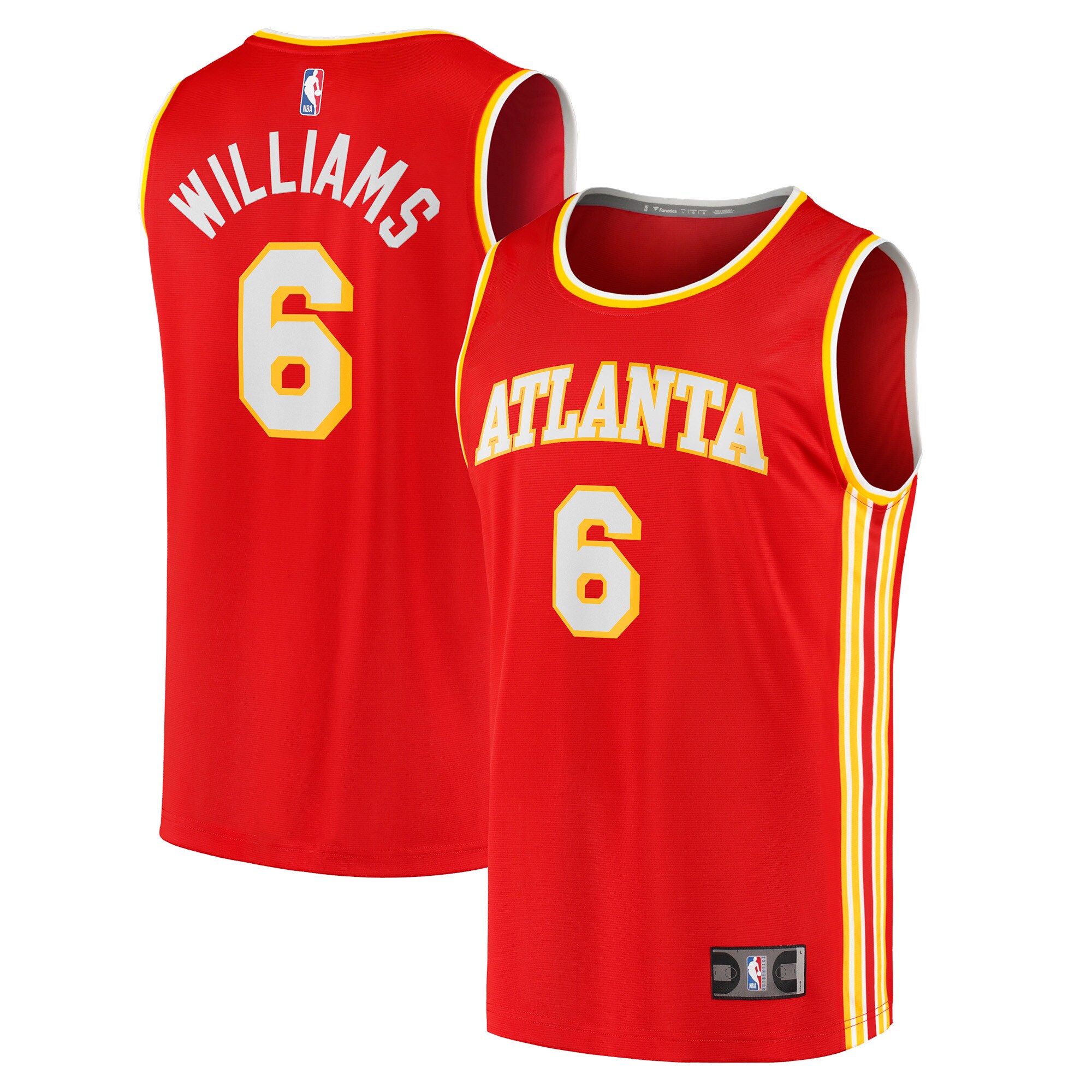 Lou Williams Atlanta Hawks Fanatics Branded Youth 2021/22 Fast Break Replica Jersey – Icon Edition – Red
