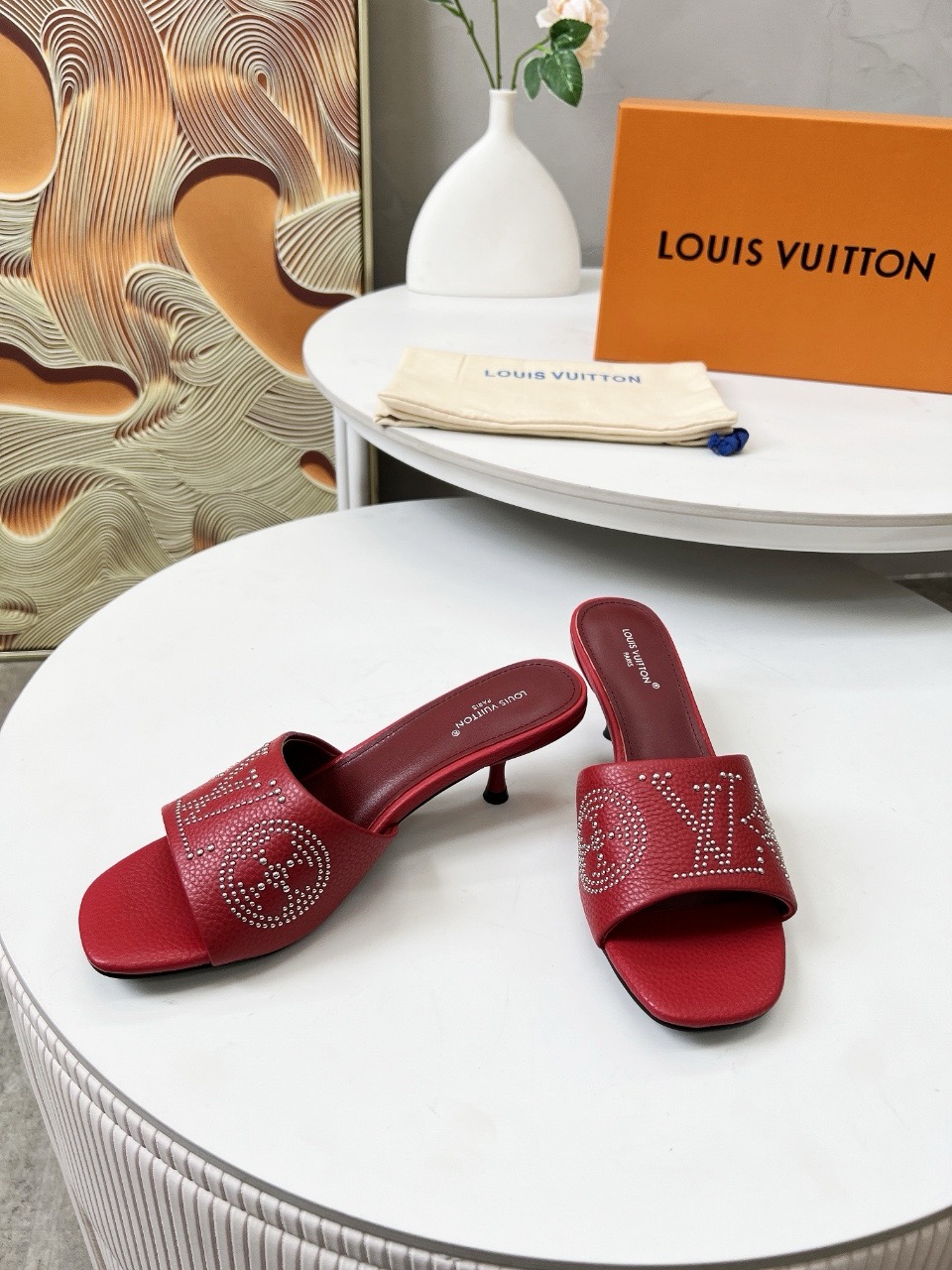 Louis Vuitton 1AGWSA 6AM Mule  Colors red Louis Vuitton