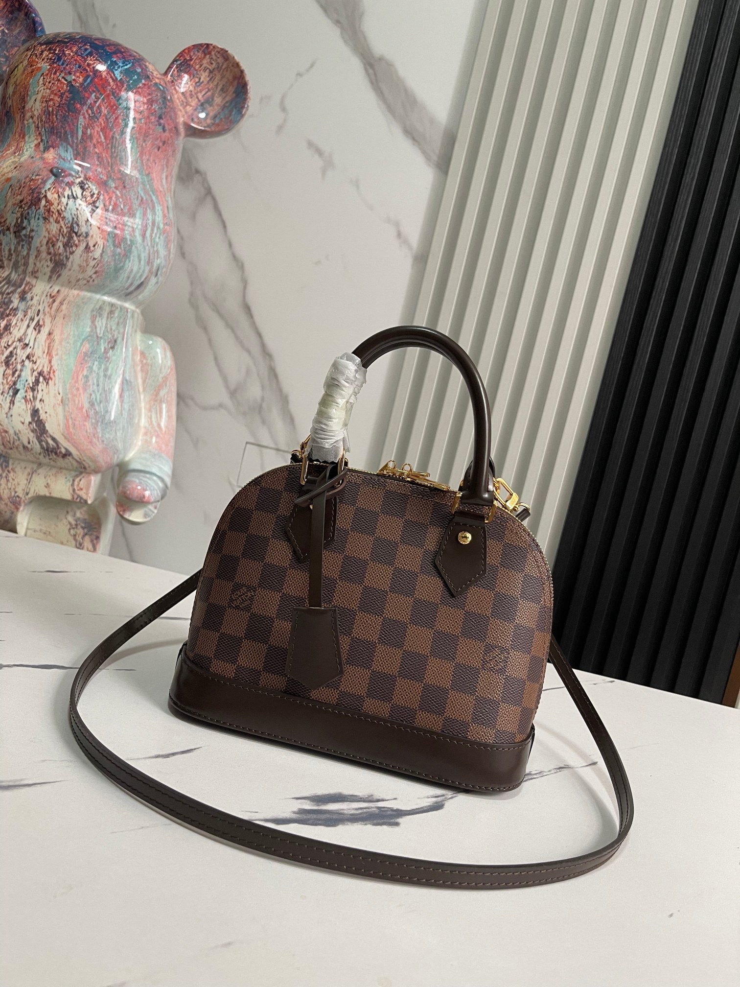 Louis Vuitton Alma BB Damier Ebene Bag Brown