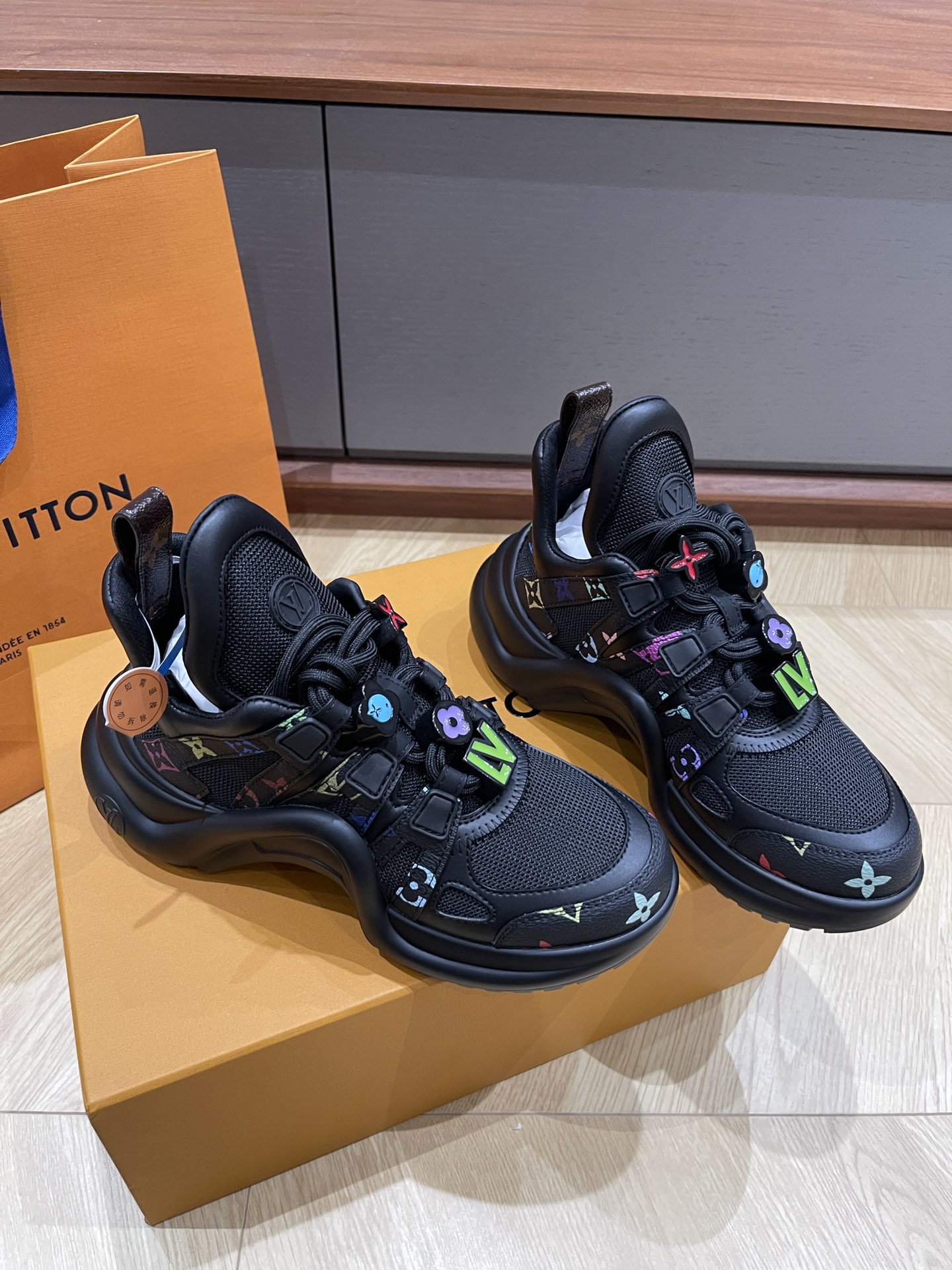 Louis Vuitton Archlight Black Monogram Sneakers