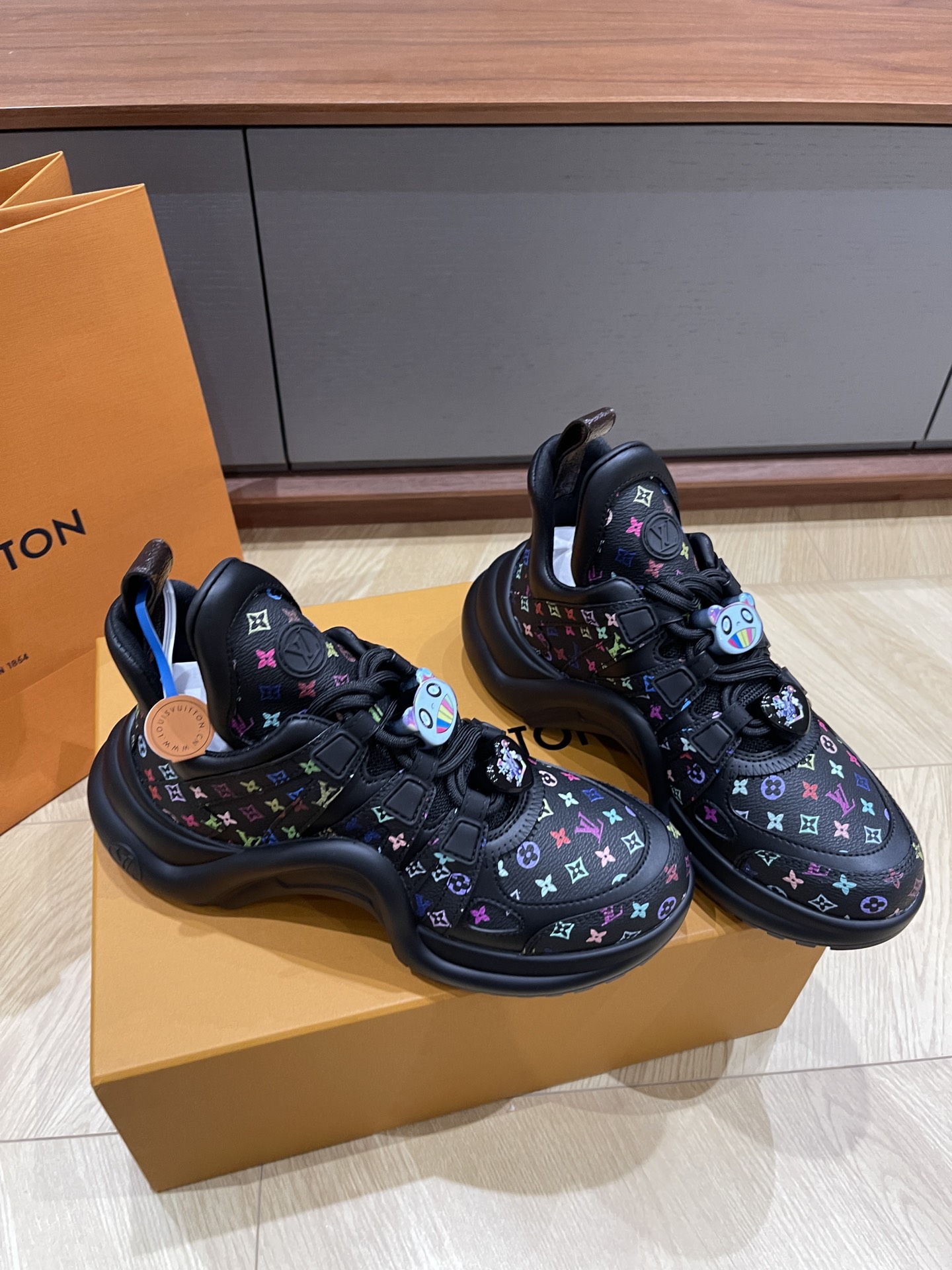 Louis Vuitton Archlight Black Multicolor Sneakers